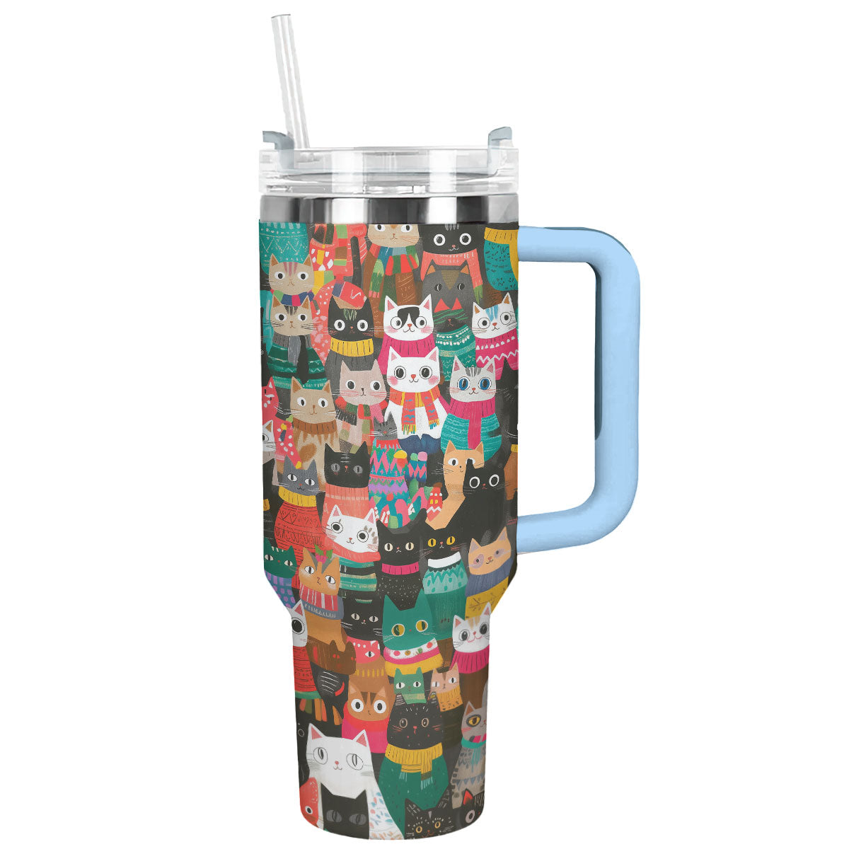 Shineful Tumbler Christmas Cozy Cats