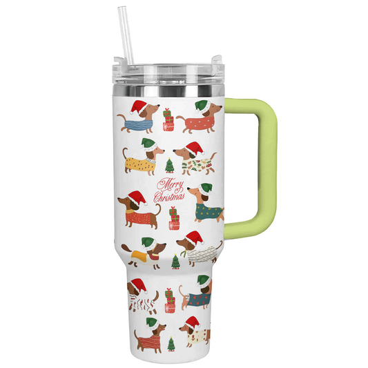 Shineful Tumbler Dachshund Holiday Cheer