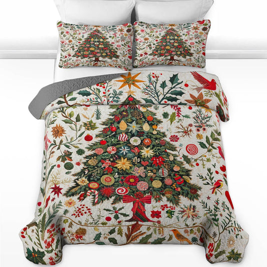 Shineful All Season Quilt 3-Piece Set Proliferate Tree