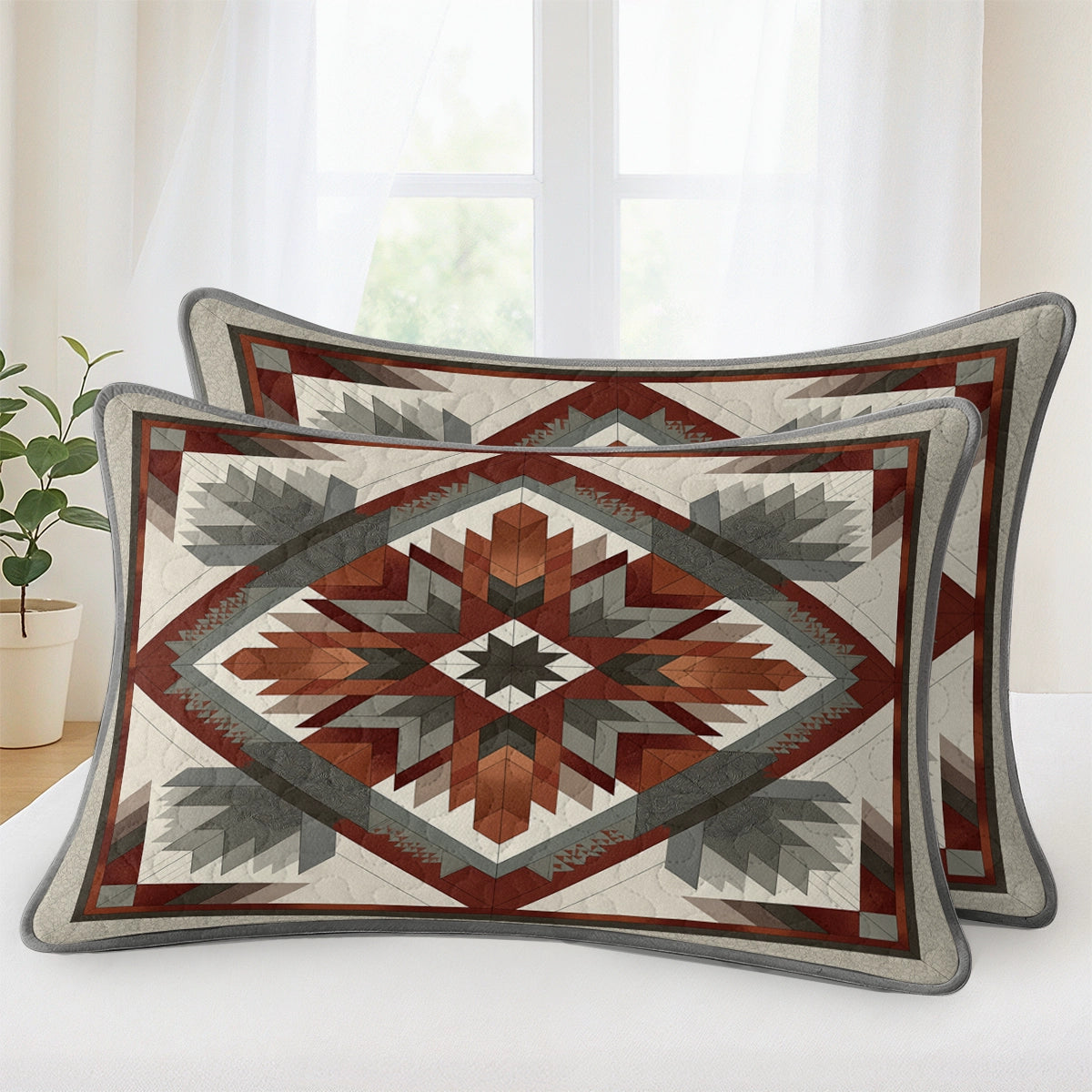 Shineful All Season Quilt 3-Piece Set Sacred Geometry