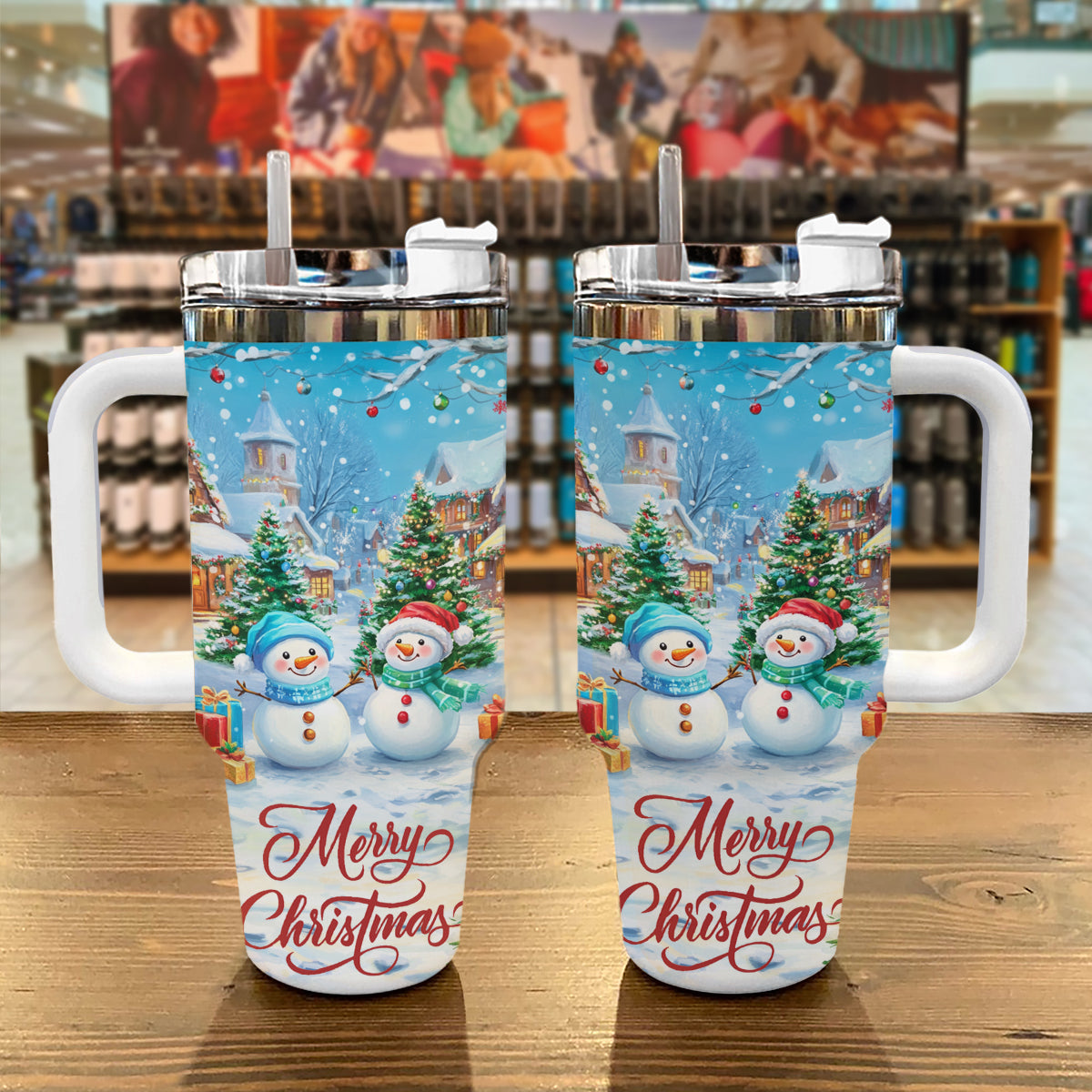 Shineful Tumbler Merry Christmas Snowman