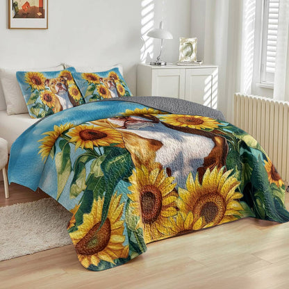 Shineful All Season Quilt 3-Piece Set Sunny Pup