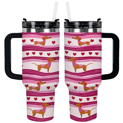 Shineful Tumbler Dachshund Love You Paw-ever