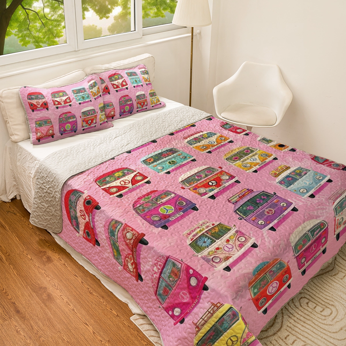 Shineful All Season Quilt 3-Piece Set - Happy Camp Van