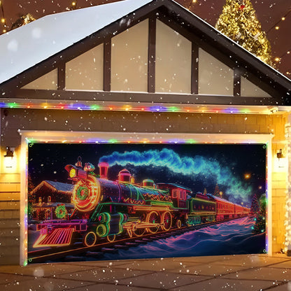 Shineful Garage Door Banner Decoration - Neon Christmas Express