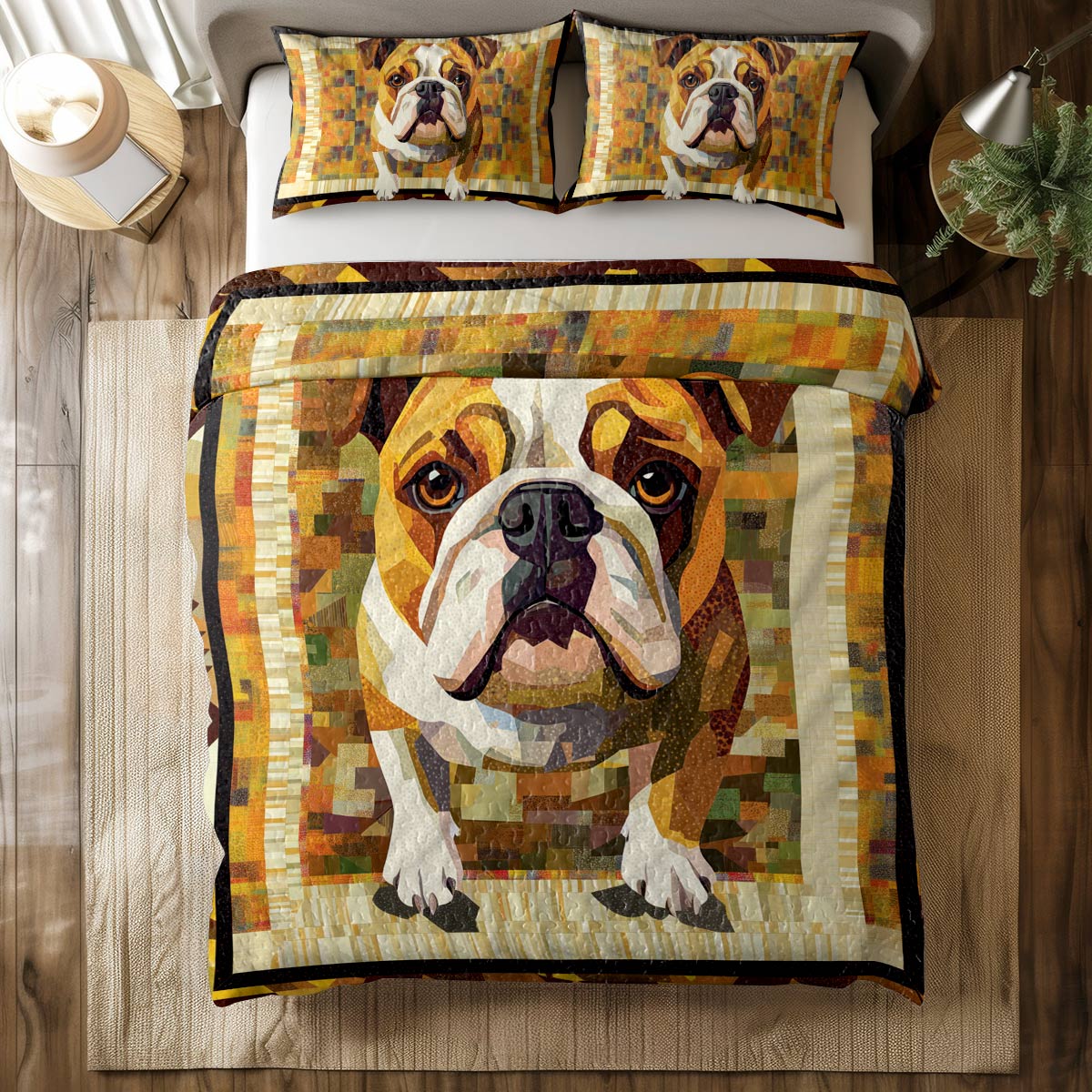 Shineful All Season Quilt 3-Piece Set Frenchie Charm