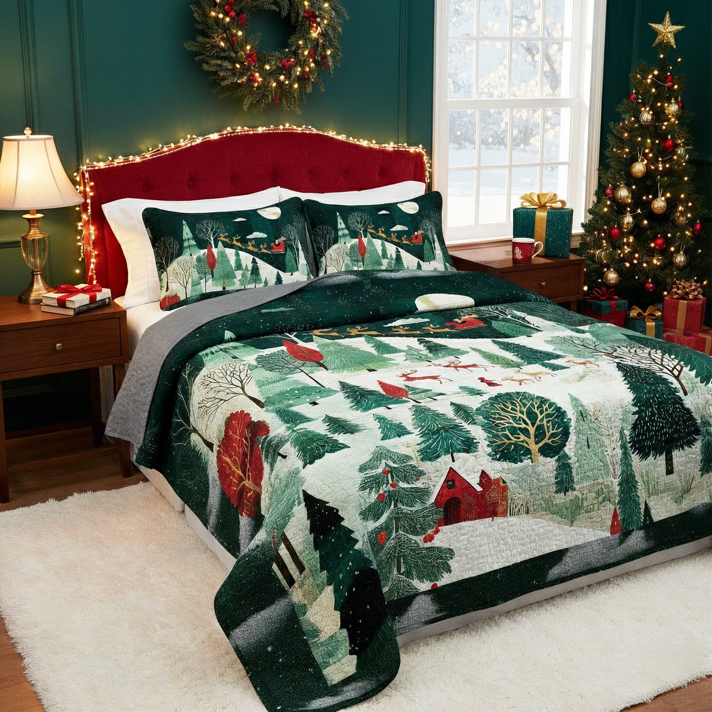 Shineful Quilt 3-Piece Set Christmas Eve Magic