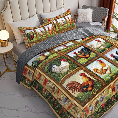 Shineful All Season Quilt 3-Piece Set - Rustic Rooster Haven