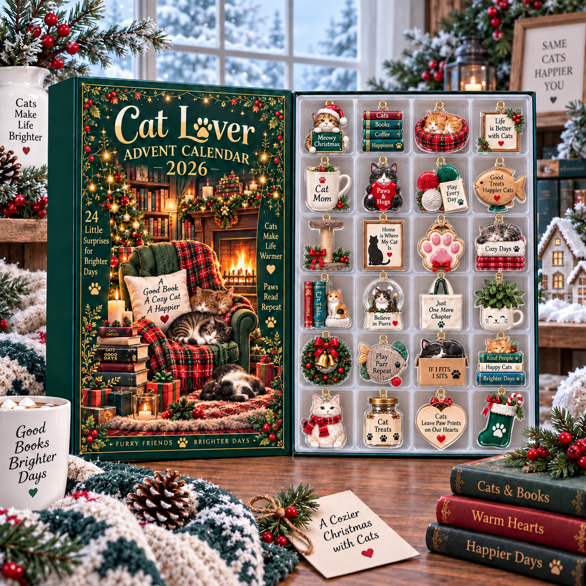 Shineful Cozy Cat Christmas Advent Calendar