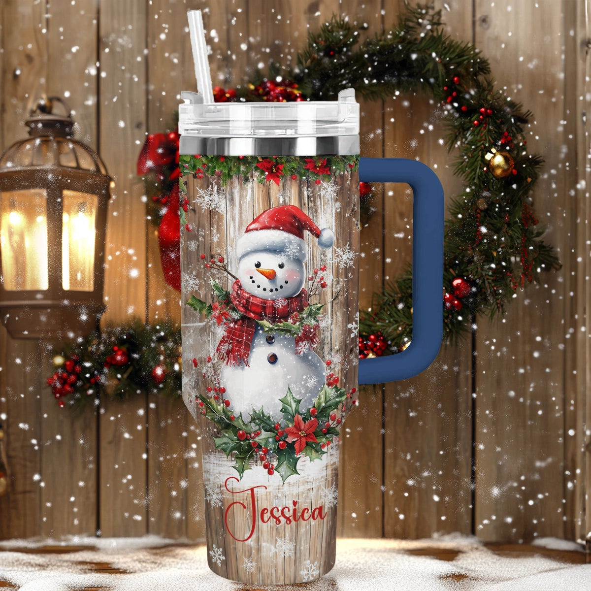 Shineful Tumbler Frosty Cheer Snowman