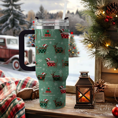 Shineful Tumbler Merry Dachsmas