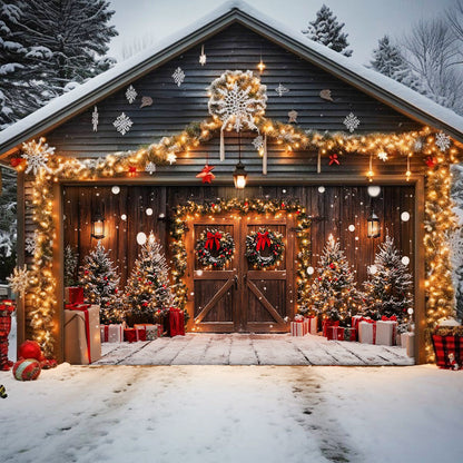 Shineful Garage Door Banner Decoration - Festive Garage