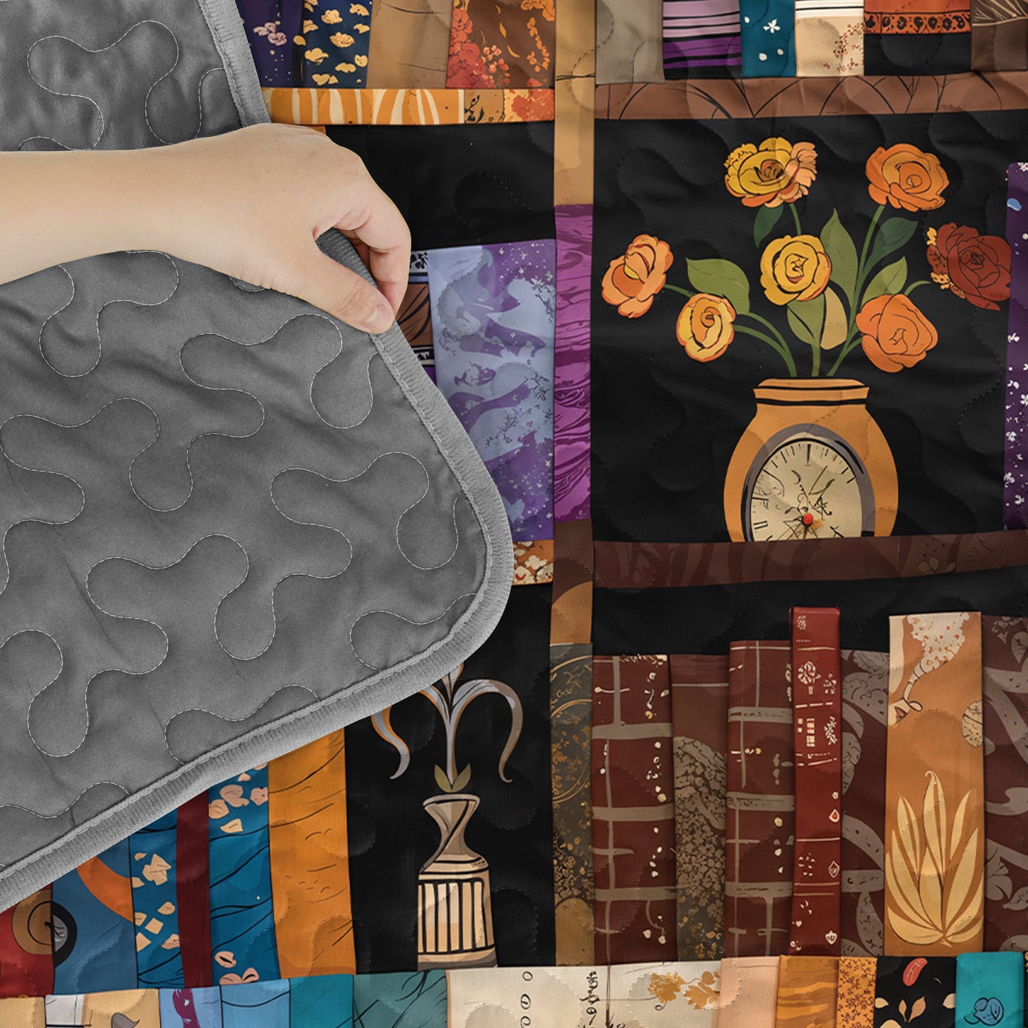 Shineful Quilt 3-Piece Set Library Dreams