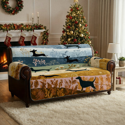 Shineful Sofa Cover Set Dachshund Four Seasons