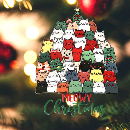 Shineful 2D Acrylic Ornament Meowy Christmas Lovely