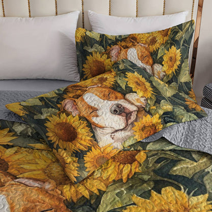 Shineful All Season Quilt 3-Piece Set Sleeping Bulldog