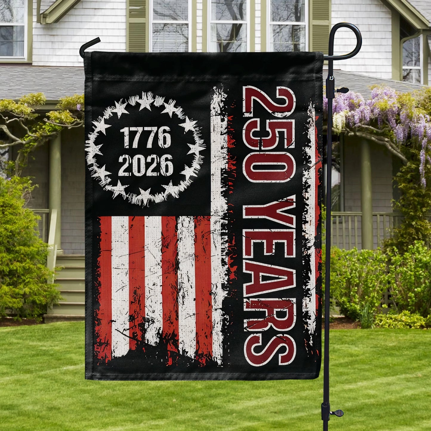 Shineful Gargen Flag 12" x 18" - Liberty Was Earned