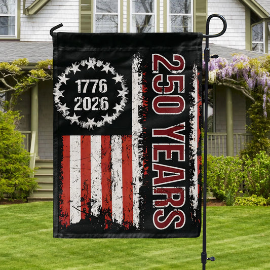 Shineful Gargen Flag 12" x 18" - Liberty Was Earned