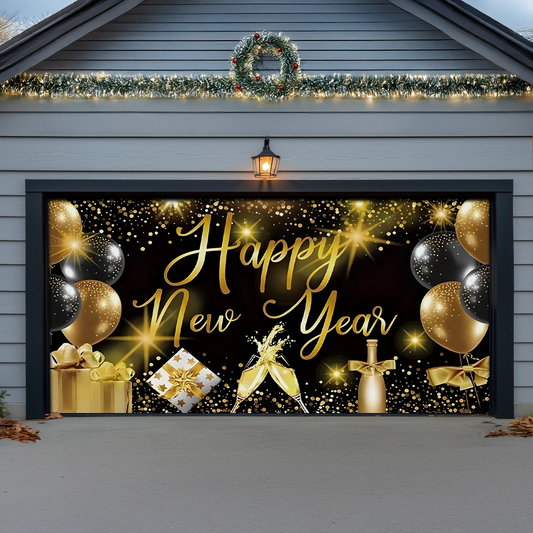 Shineful Garage Door Banner Decoration New Year Luxe Celebration