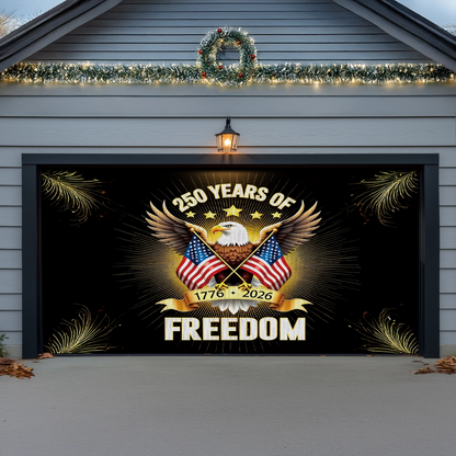 Shineful Garage Door Banner Decoration Liberty Endures