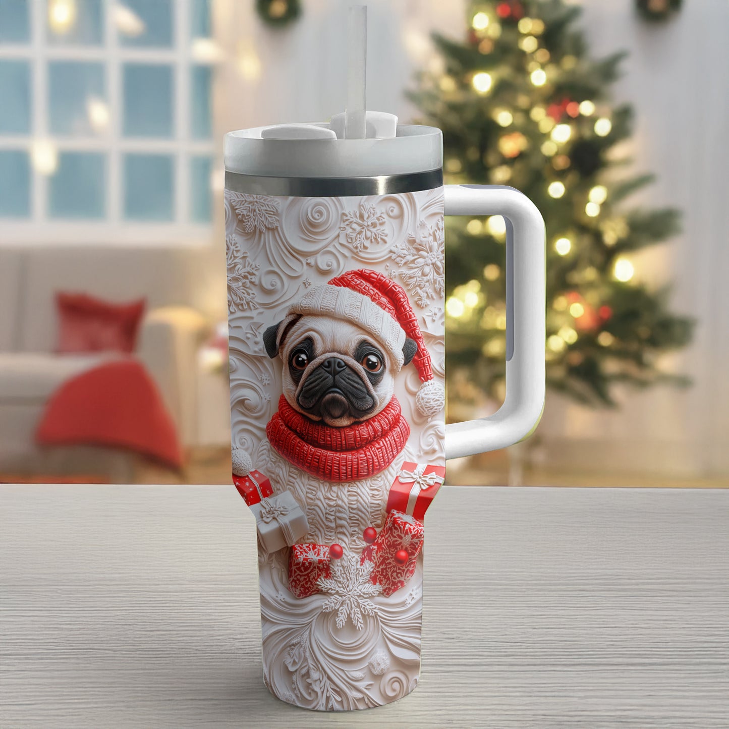 Shineful Glossy Tumbler Wintery Puggy