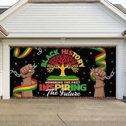 Shineful Garage Door Banner Decoration Rooted & Rising
