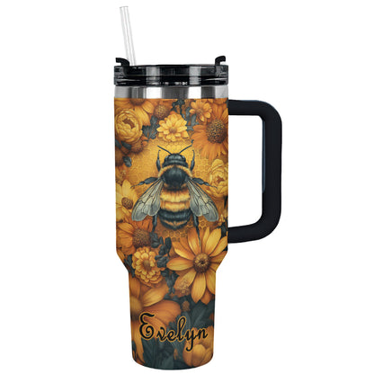 Shineful Tumbler Personlazied Bee Queen