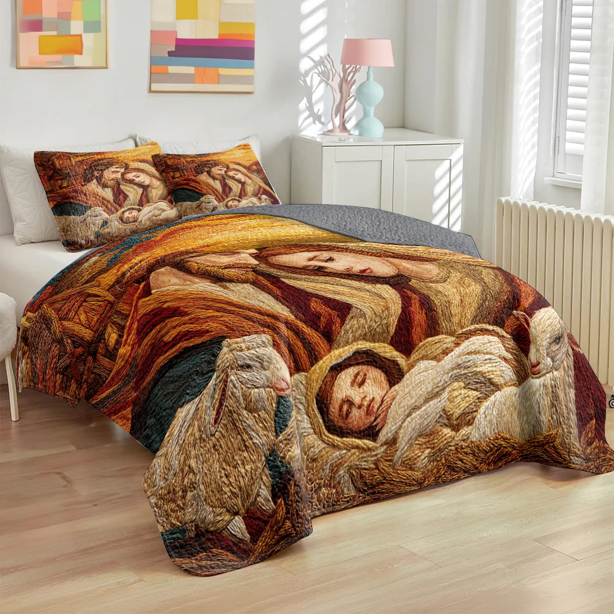Shineful Quilt 3-Piece Set Nativity of Divine Peace