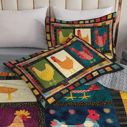 Shineful All Season Quilt 3-Piece Set - Farm Fresh Chicken