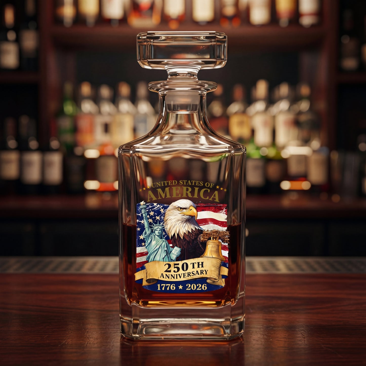 Shineful Whiskey Set American Eagle & Liberty 250th Anniversary
