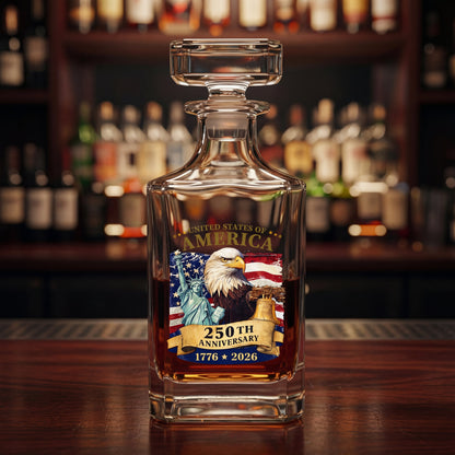 Shineful Whiskey Set American Eagle & Liberty 250th Anniversary