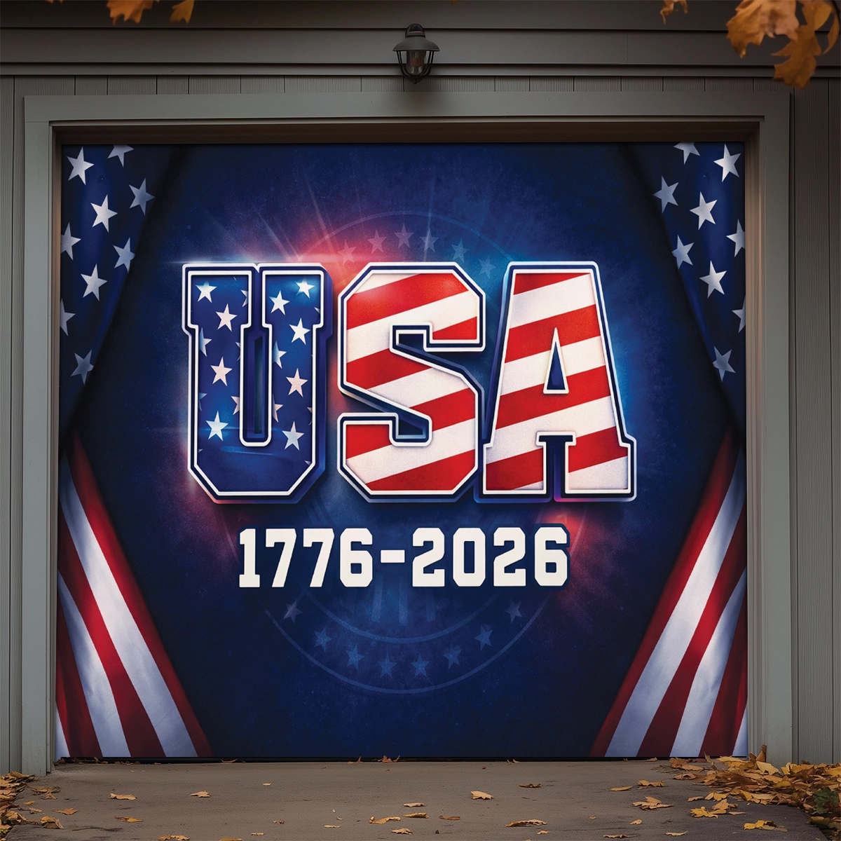 Shineful Garage Door Banner Decoration 250th Anniversary Legacy