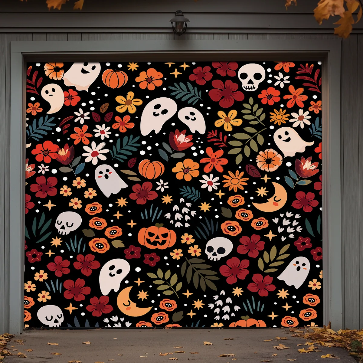 Shineful Garage Door Banner Decoration - Spooky Chic