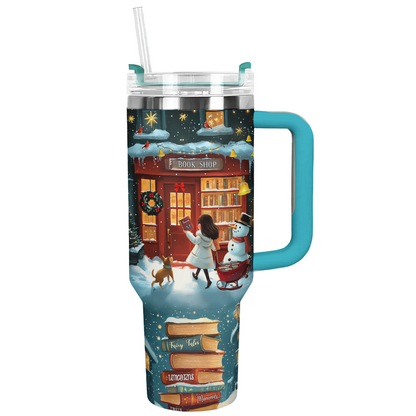 Shineful Tumbler Christmas Little Bookworm