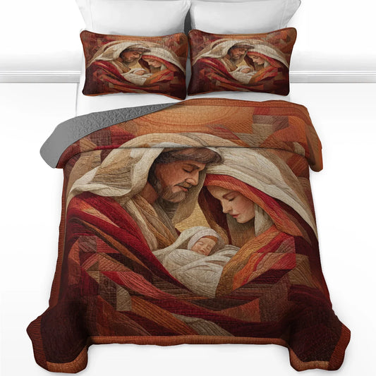 Shineful Quilt 3-Piece Set Sacred Geometry of Grace