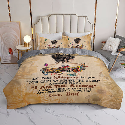 Shineful To my Daughter All Season Quilt 3-Piece Set