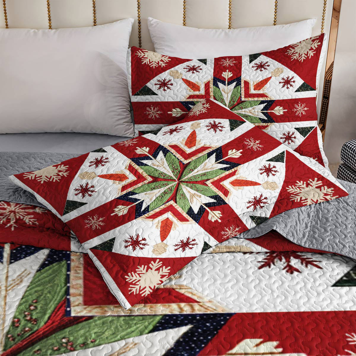 Shineful All Season Quilt 3-Piece Set Merry Christmas