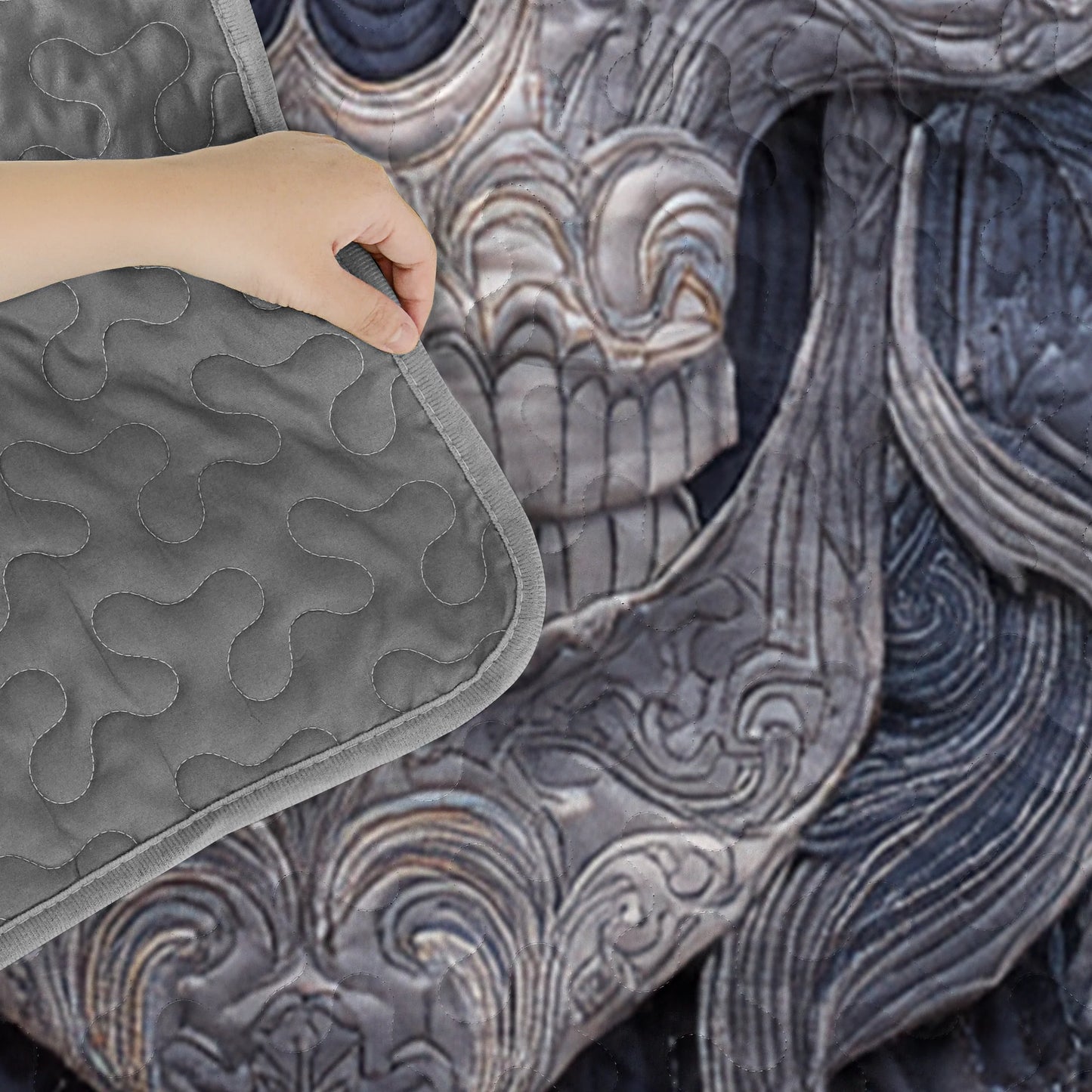 Shineful Quilt 3-Piece Set Violet Crown of Shadows