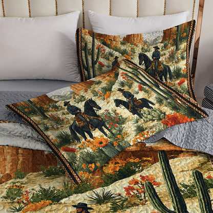 Shineful All Season Quilt 3-Piece Set - Charming Western Cowboy
