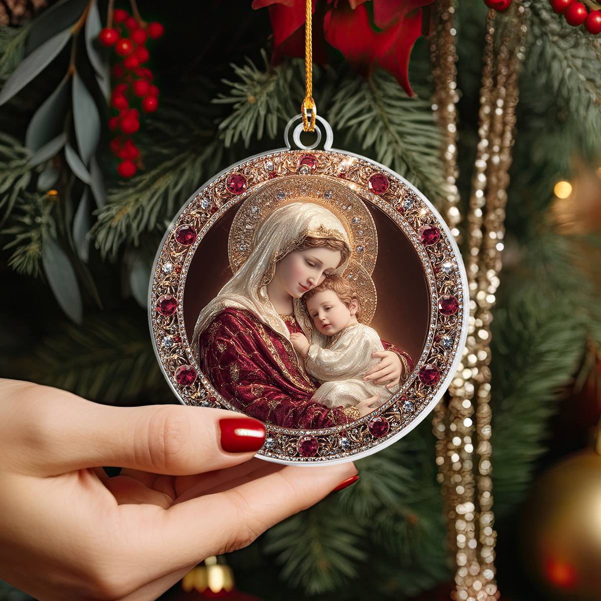 Shineful 2D Acrylic Ornament Sacred Embrace