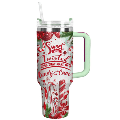 Shineful Glossy Tumbler Sweet Candy Cane Christmas