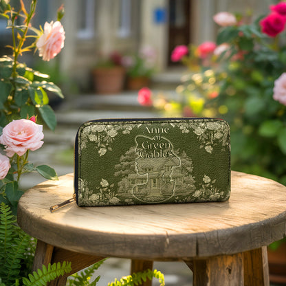 Shineful Leather Clutch Purse With Wristlet Strap Handle Green Gables Dreamer