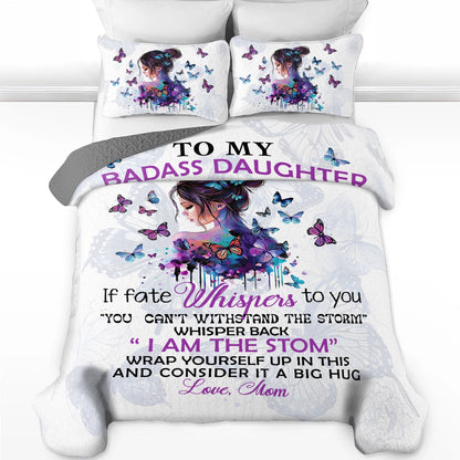 Shineful All Season Quilt 3-Piece Set Family Badass Daughter Empowerment