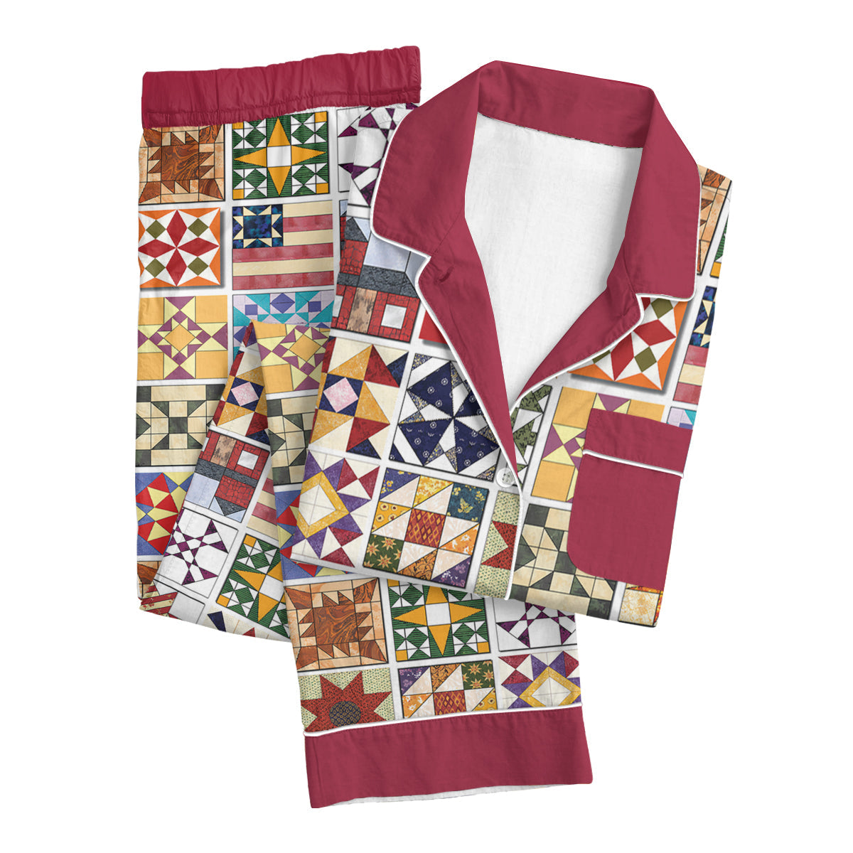 Shineful Top And Pant Set Quilting Block