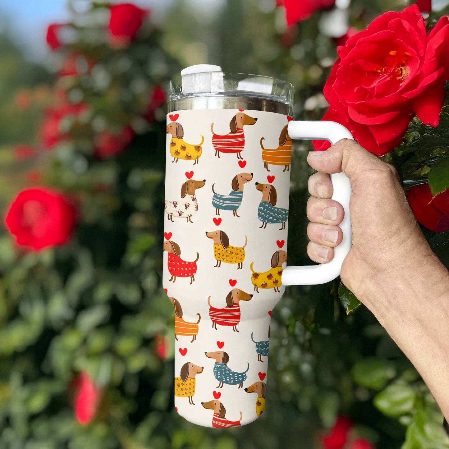 Shineful Tumbler Delight Dachshund With Heart