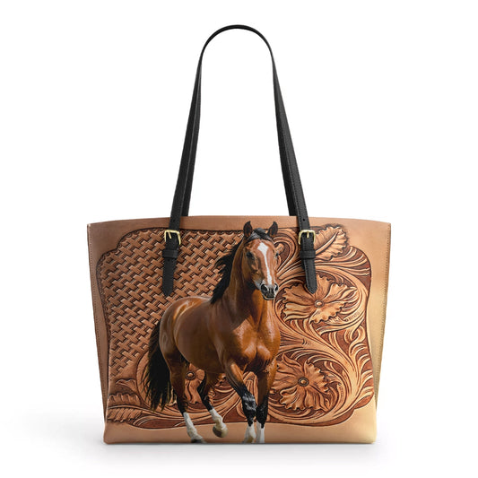 Shineful Leather Tote Bag - Horse Spirit