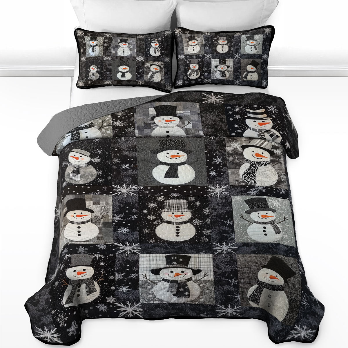 Shineful All Season Quilt 3-Piece Set Frosty Nights