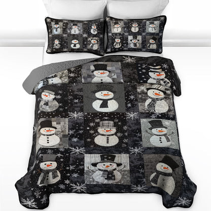 Shineful All Season Quilt 3-Piece Set Frosty Nights