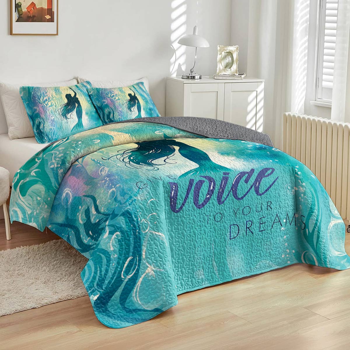 Shineful All Season Quilt 3-Piece Set Give Voice