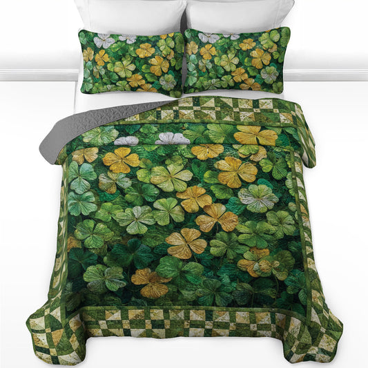 Shineful All Season Quilt 3-Piece Set Field of Fortune